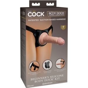 King Cock-Harness Einstellbar Elite mit Dildo 15,2 cm · Strap-on & Harness