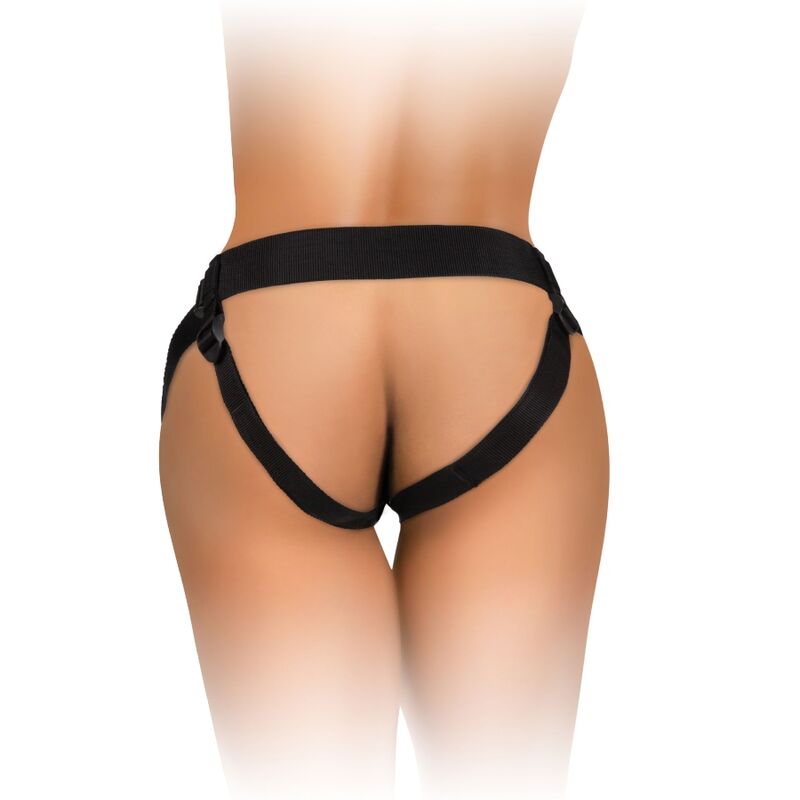 King Cock-Elite Comfy Harness Einstellbar mit Dildo 17.8 cm-Silikon · Strap-on & Harness (Bild 3)