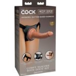 King Cock-Elite Comfy Harness Einstellbar mit Dildo 17.8 cm-Silikon · Strap-on & Harness