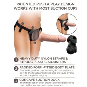 King Cock-Elite Deluxe Harness Set einstellbar mit Ring und Hoden · Strap-on & Harness (Bild 10)