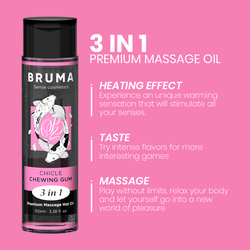 Bruma-Premium Massageöl Wirkung Heizer Aroma Chewing Gum 3 · Kosmetika & Aphrodisiaka (Bild 4)