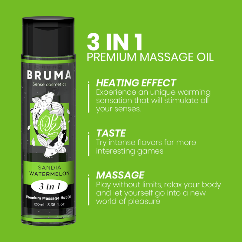 Bruma-Premium Massageöl mit Kalorieneffekt Grün 3 in · Kosmetika & Aphrodisiaka (Bild 6)