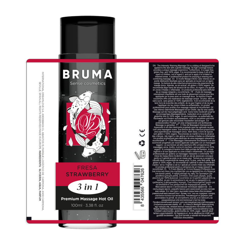 Bruma-Premium Massageöl Heißer Effekt Erdbeeren 3 in 1 – 100 ml · Kosmetika & Aphrodisiaka (Bild 6)
