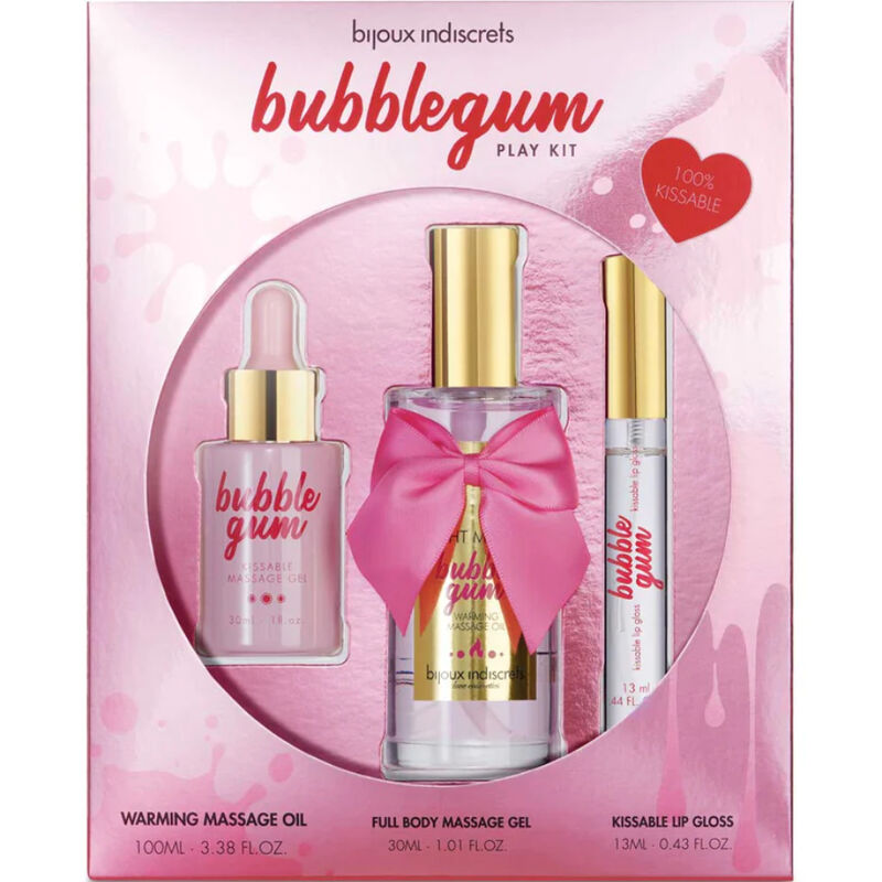 Bijoux Love Cosmetiques-Bubblegum Play Kit mit Heizöl · Süßigkeiten & Geschenke