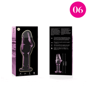 Nebula Series by Ibiza-Modell 6 Plug Kristall 12.5 cm oder 4 cm · Spielzeug aus Glas & Metall (Bild 4)