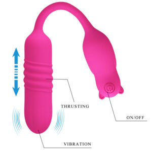 Fun Toys-Nobikuma Pink Bullet-Vibrator aus Silikon-3 Stufen
