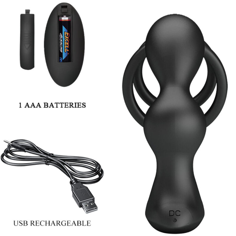 Anal Toys-Marshall Penisring mit Analplug Vibrator und · Vibratoren (Bild 5)