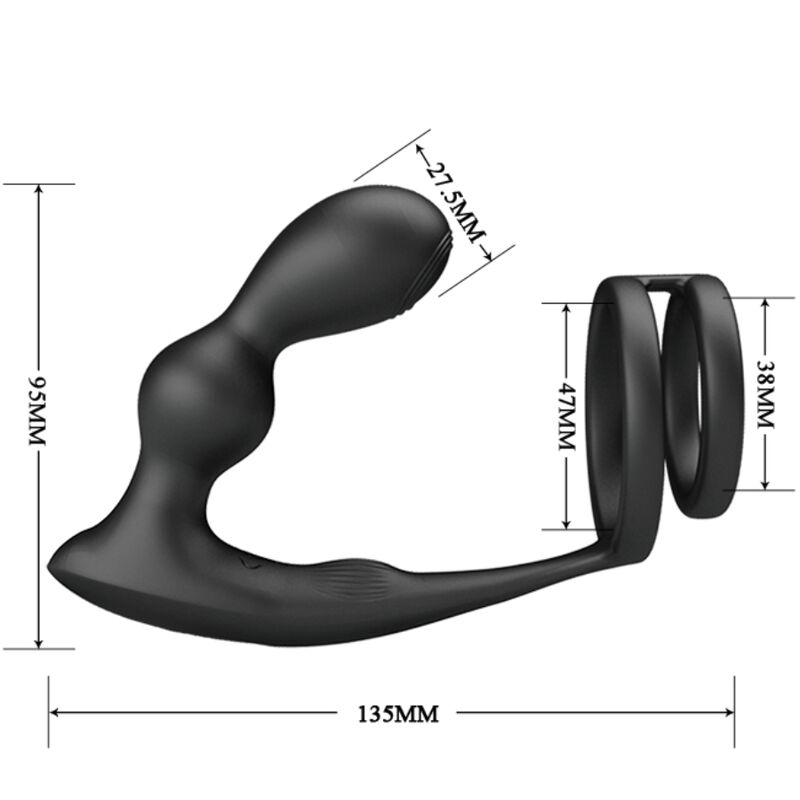 Anal Toys-Marshall Penisring mit Analplug Vibrator und · Vibratoren (Bild 6)