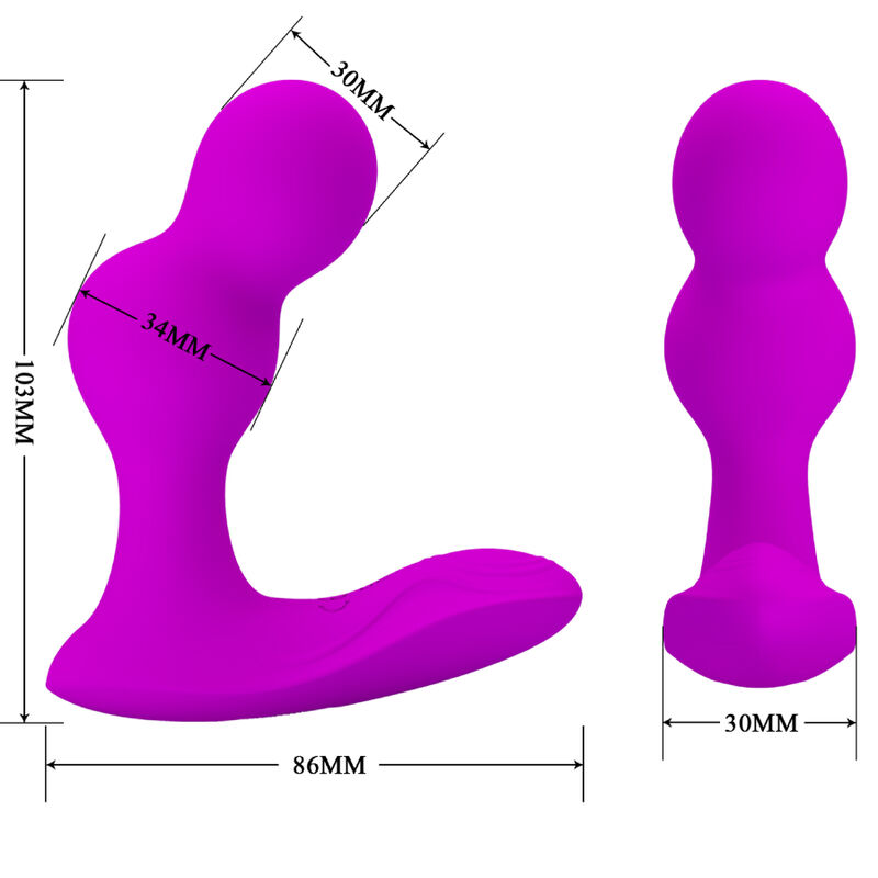 Anal Toys-Terrance Vibrator Anal Massagegerät mit Fernbedienung-Silikon · Vibratoren (Bild 5)