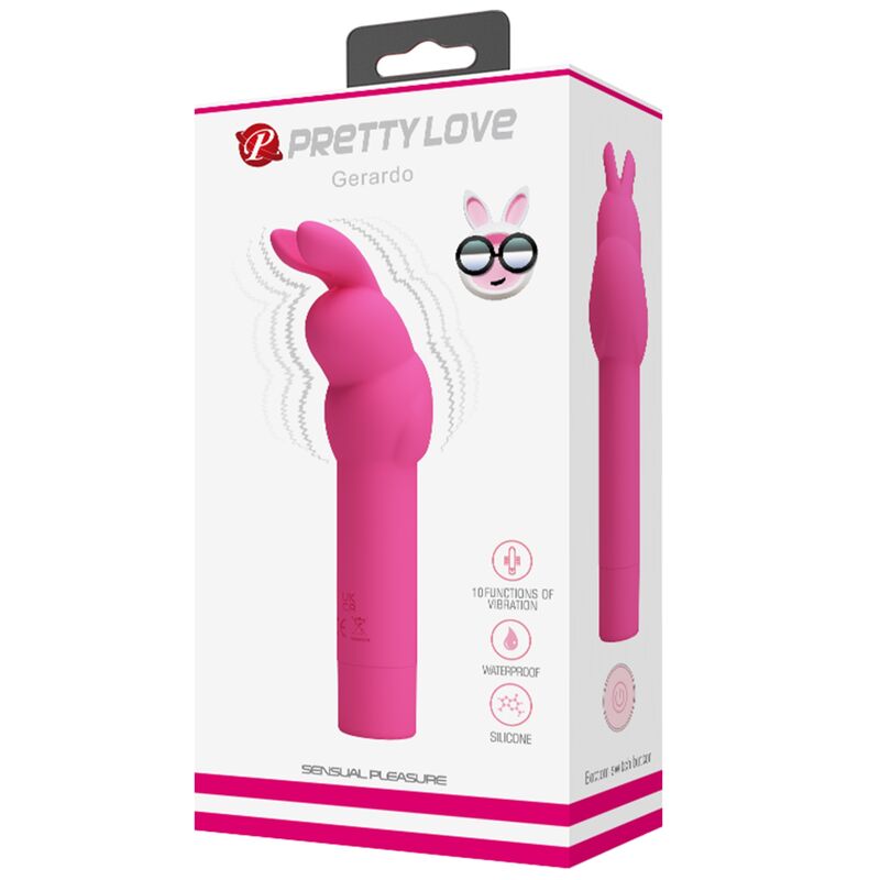 Fun Toys-Gerardo Fuchsia Rabbit Vibrator Silikon-10 Geschwindigkeiten · Vibratoren (Bild 5)