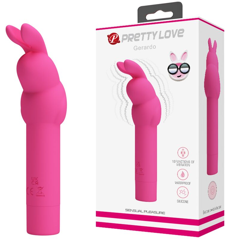 Fun Toys-Gerardo Fuchsia Rabbit Vibrator Silikon-10 Geschwindigkeiten · Vibratoren (Bild 6)