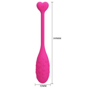 App Series-Egg Fisher Rosa Kontrolle durch App-Silikon, 12 · Vibratoren (Bild 4)