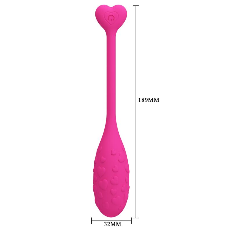 App Series-Egg Fisher Rosa Kontrolle durch App-Silikon, 12 · Vibratoren (Bild 4)