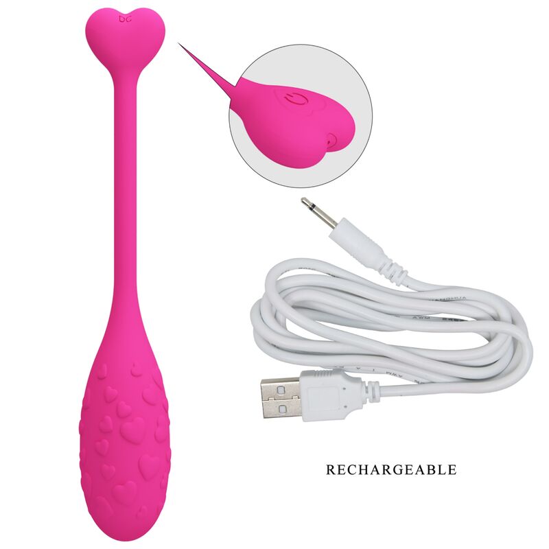 App Series-Egg Fisher Rosa Kontrolle durch App-Silikon, 12 · Vibratoren (Bild 5)
