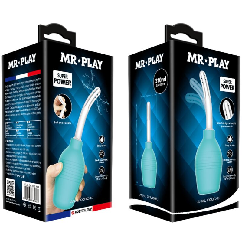 Mr Play-Perle anal Gummi-Dusche, Blau · Sextoys (Bild 8)
