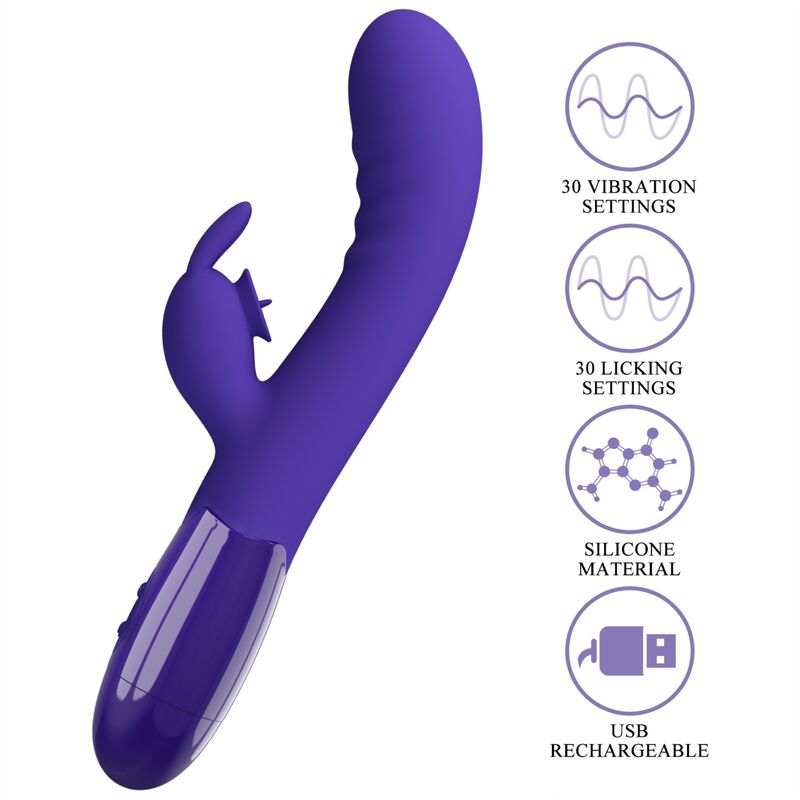 High Tech-Cerberus Youth Violet Vibrator Kaninchen-Silikon, 12 · Vibratoren (Bild 8)