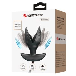 Anal Toys-Analplug Geschmeidig und Wiederaufladbar-Silizium, 10 Geschwindigkeiten · Sextoys (Bild 5)
