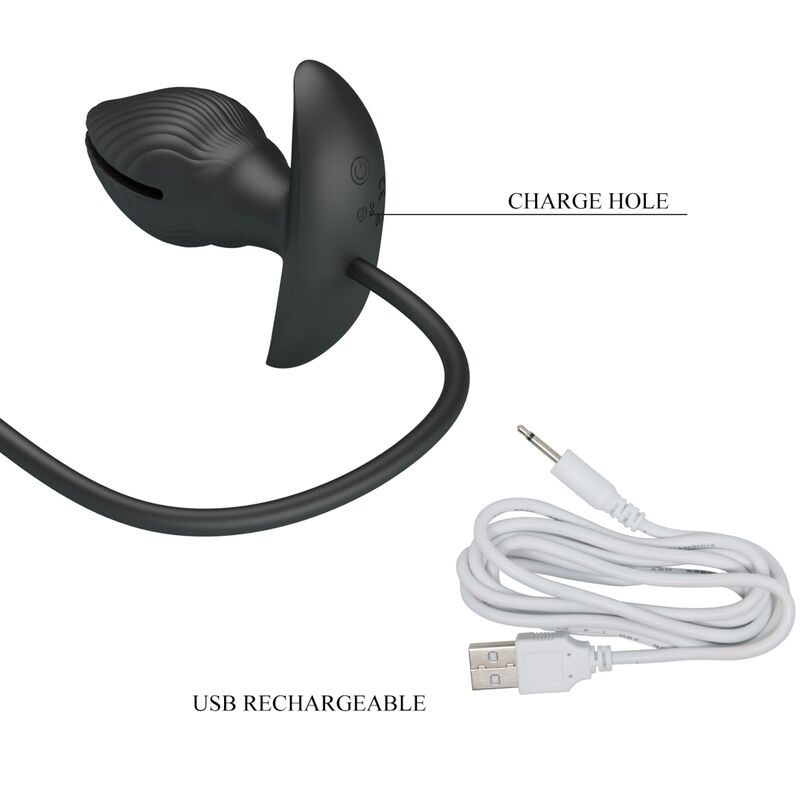 Anal Toys-Analplug Geschmeidig und Wiederaufladbar-Silizium, 10 Geschwindigkeiten · Sextoys (Bild 9)