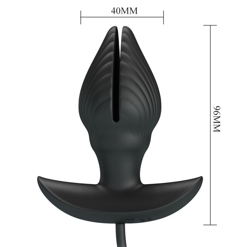 Anal Toys-Analplug Geschmeidig und Wiederaufladbar-Silizium, 10 Geschwindigkeiten · Sextoys (Bild 4)