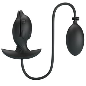 Anal Toys-Delfin-Analplug Aufblasbar und Wiederaufladbar-Silikon, 10