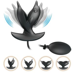 Anal Toys-Analplug Aufblasbare Delfine und Wiederaufladbar-Silizium, 10 · Sextoys (Bild 3)
