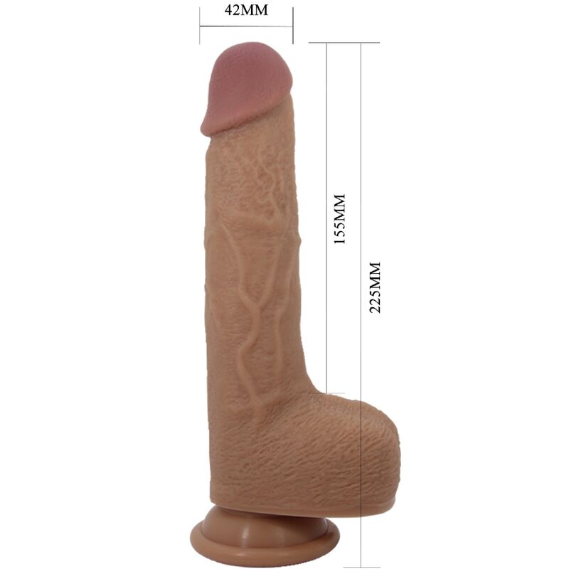 Remote Control-Tommy Dildo Vibrator Realistisch 22.5 cm-Silikon, 3 · Vibratoren (Bild 2)