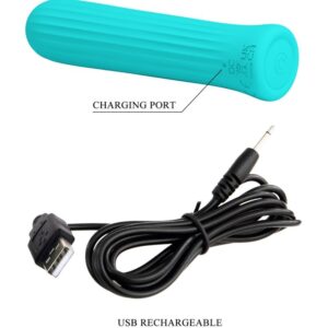 Fun Toys-Weiß Blue Stimulator Vibrator-Silikon, 12 Geschwindigkeiten · Vibratoren (Bild 4)