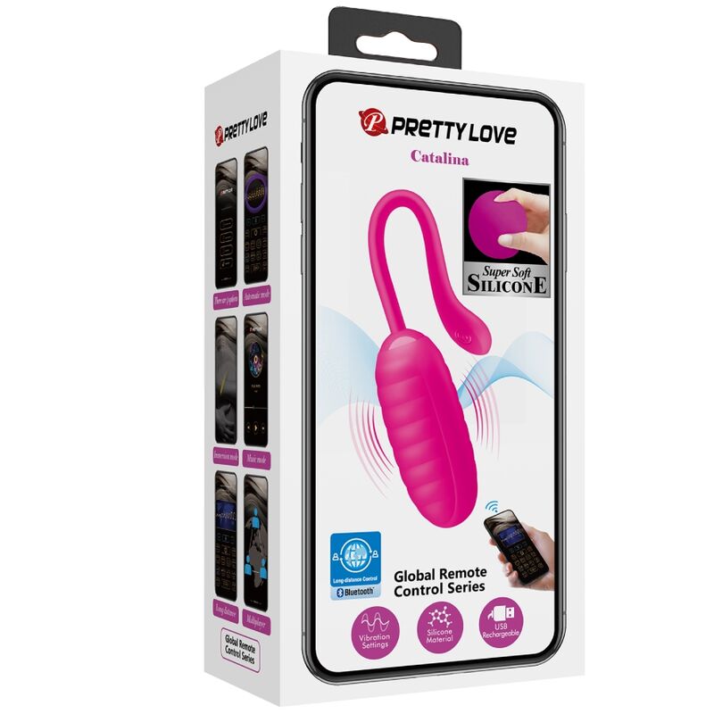App Series-Catalina Pink Ei Vibrator Wiederaufladbar, Rosa-Silikon · Vibratoren (Bild 10)