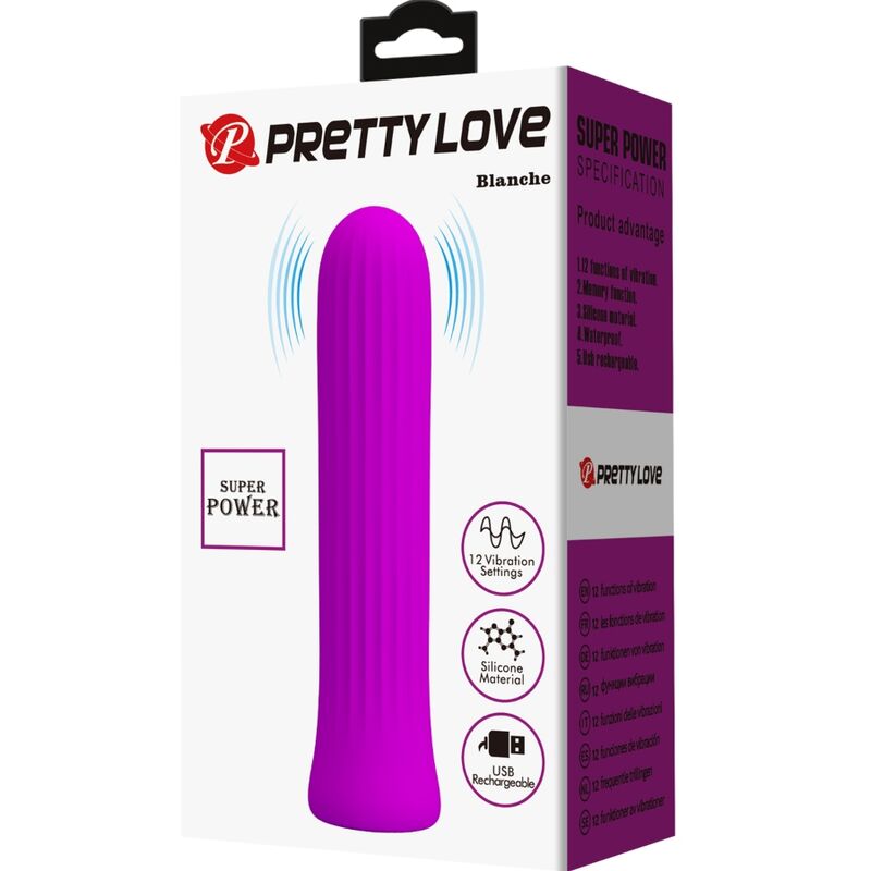 Fun Toys-Weiß Rosa Vibrator Stimulator-Silikon, 12 Geschwindigkeiten · Vibratoren (Bild 2)