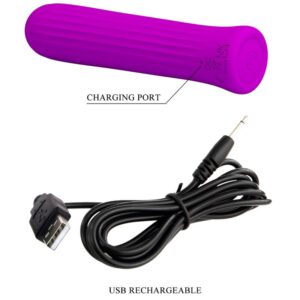 Fun Toys-Weiß Rosa Vibrator Stimulator-Silikon, 12 Geschwindigkeiten · Vibratoren (Bild 3)