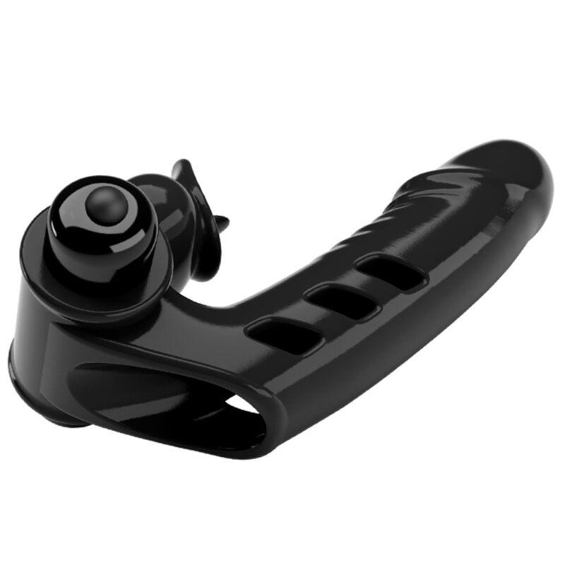 Fun Toys-Corbin Penishülle Vibrator für Schwarz-TPR, 10 Geschwindigkeiten · Sextoys (Bild 8)
