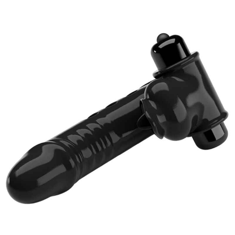 Fun Toys-Corbin Penishülle Vibrator für Schwarz-TPR, 10 Geschwindigkeiten · Sextoys (Bild 7)