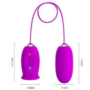 Fun Toys-Daisy Dual Egg Vibrator Wiederaufladbar, Lila-Silikon · Vibratoren (Bild 7)