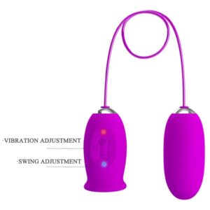 Fun Toys-Daisy Dual Egg Vibrator Wiederaufladbar, Lila-Silikon · Vibratoren (Bild 8)
