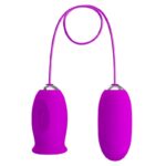 Fun Toys-Daisy Dual Egg Vibrator Wiederaufladbar, Lila-Silikon · Vibratoren