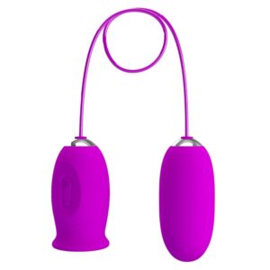 Fun Toys-Daisy Dual Egg Wiederaufladbarer Vibrator, Violett-Silikon