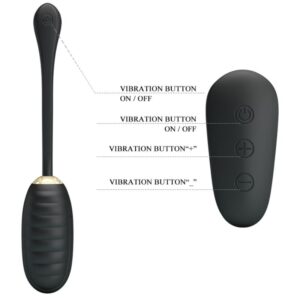 Fun Toys-Doreen Luxury Ei Vibrator Wiederaufladbar Schwarz · Vibratoren (Bild 10)