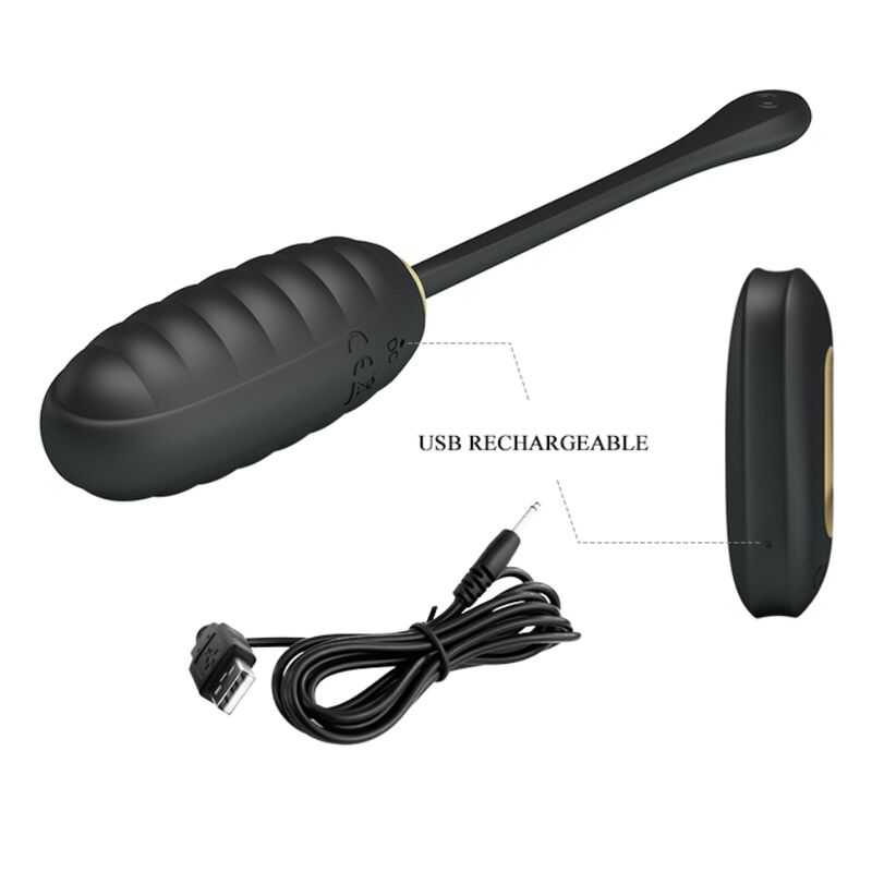 Fun Toys-Doreen Luxury Ei Vibrator Wiederaufladbar Schwarz · Vibratoren (Bild 9)
