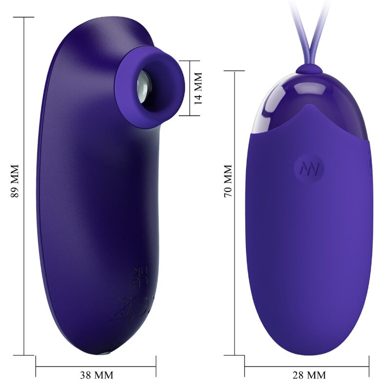 Remote Control-Stimulator Tragbares Ei Wiederaufladbar, 12 Geschwindigkeiten und · Vibratoren (Bild 4)