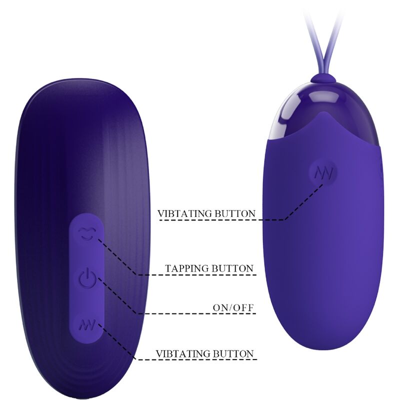 Remote Control-Stimulator Tragbares Ei Wiederaufladbar, 12 Geschwindigkeiten und · Vibratoren (Bild 5)