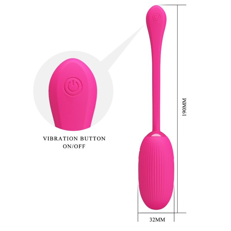 App Series-Doreen Ei Vibrator Wiederaufladbar Magenta mit Kontrolle · Vibratoren (Bild 7)