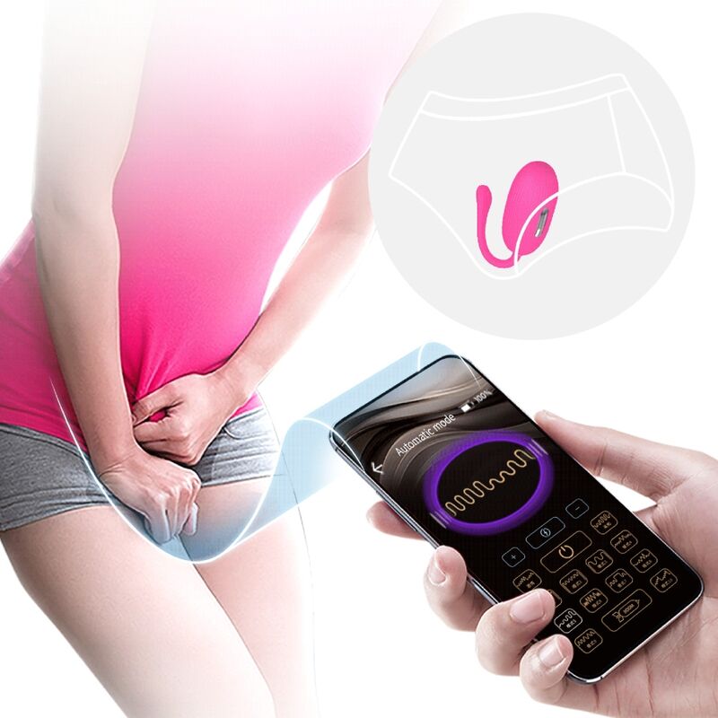 App Series-Doreen Ei Vibrator Wiederaufladbar Magenta mit Kontrolle · Vibratoren (Bild 6)