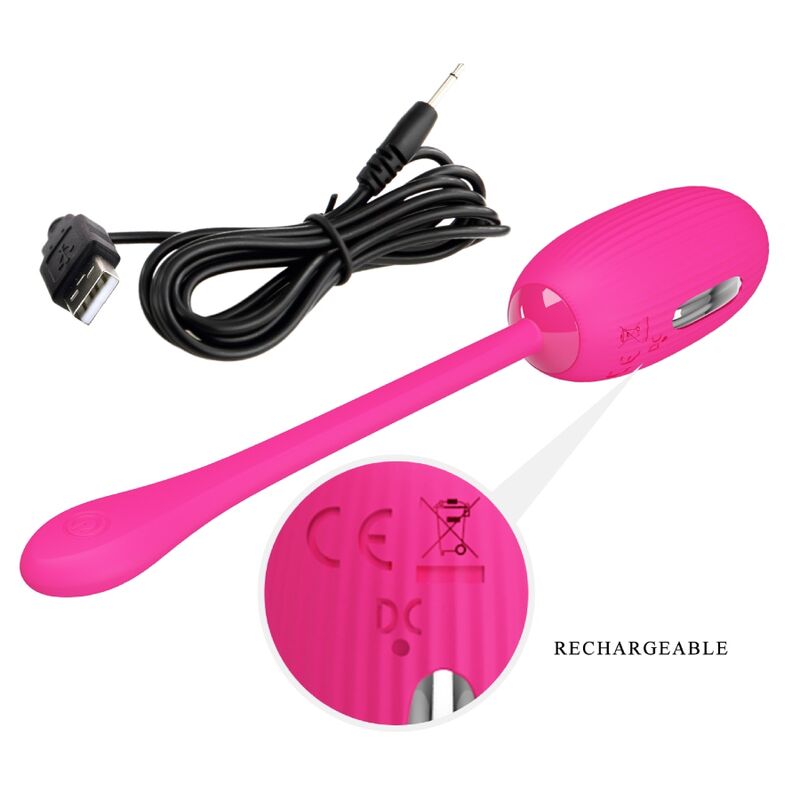 App Series-Doreen Ei Vibrator Wiederaufladbar Magenta mit Kontrolle · Vibratoren (Bild 5)