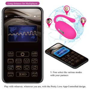 App Series-Doreen Ei Vibrator Wiederaufladbar Magenta mit Kontrolle · Vibratoren (Bild 4)