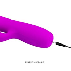 High Tech-Melanie Purple Rabbit Vibrator Wiederaufladbar-Silikon · Vibratoren (Bild 3)