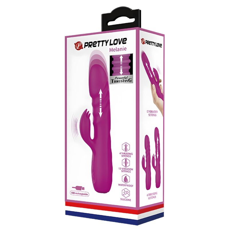 High Tech-Melanie Purple Rabbit Vibrator Wiederaufladbar-Silikon · Vibratoren (Bild 8)