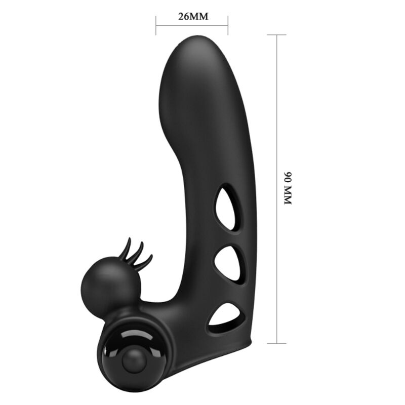 Pretty Love-Orlando Penishülle Vibrator Silikonfinger, 10 Modi · Sextoys (Bild 4)