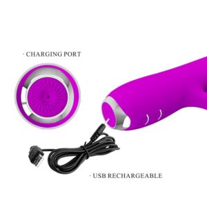 High Tech-Rachel Vibrator Wiederaufladbar mit Absaugbecher · Vibratoren (Bild 4)