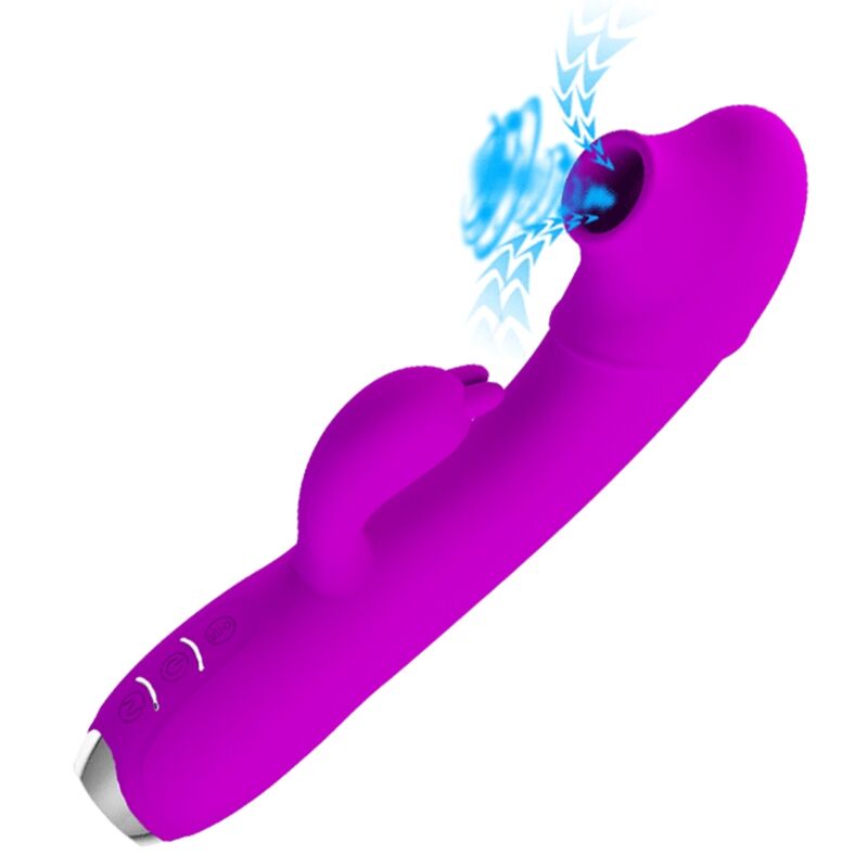 Pretty Love-Königin Vibrator Wiederaufladbar mit Gel-Suption · Vibratoren (Bild 3)