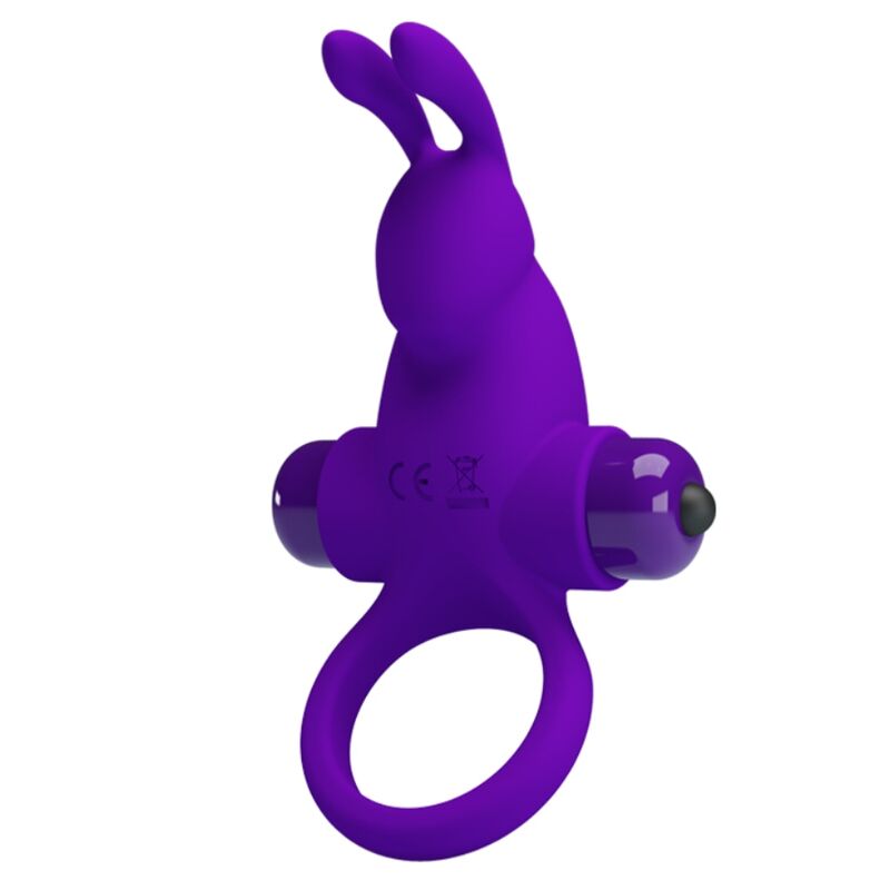 For Him-Ring Vibrator i Penis-Rabbit, Lila Geschlossen-Silikon · Sextoys (Bild 5)